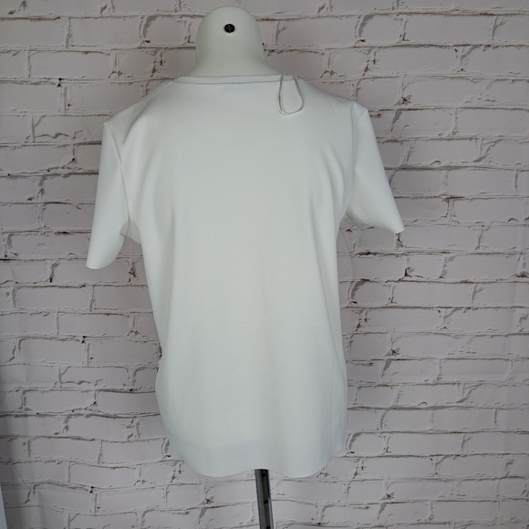 ZARA Tropical Print Shiny T shirt - Picture 6 of 14